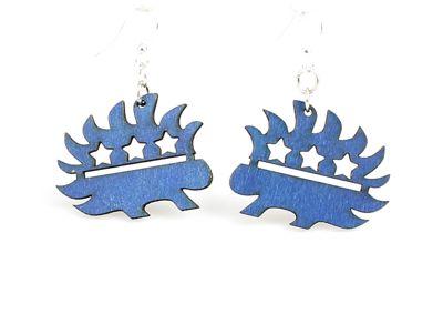 Libertarian Porcupine Earrings # 1461