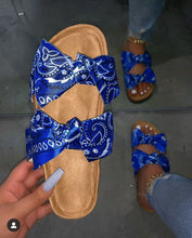 Load image into Gallery viewer, Bowknot Flat Rhinestone Women Sandals
