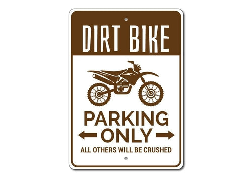 Dirt Bike Parking Sign