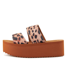 Load image into Gallery viewer, Women&#39;s Platform Sandal 2 Band Leopard
