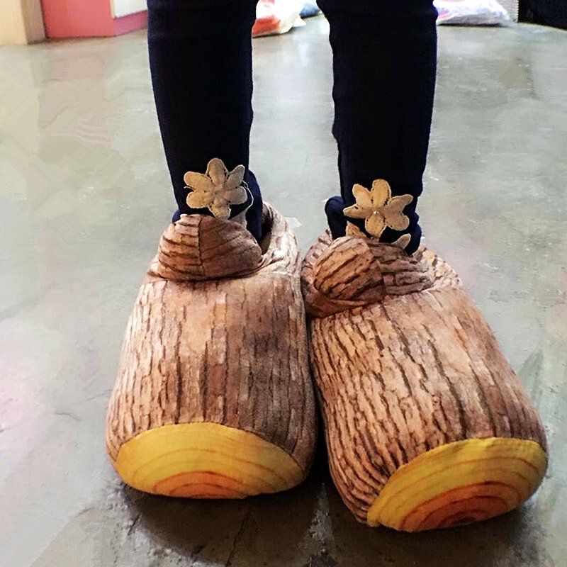 Wood Stump Slippers