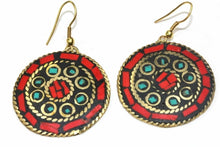 Load image into Gallery viewer, Mosaic Round Earrings
