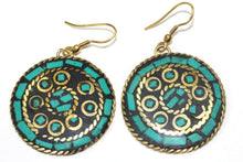 Load image into Gallery viewer, Mosaic Round Earrings
