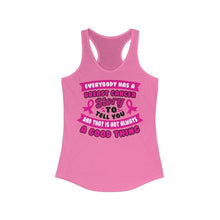 Load image into Gallery viewer, Everyone has a Breast Cancer Story Racerback Tank Top
