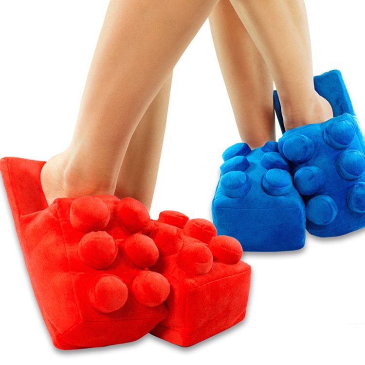 LEGO Building Brick Slippers