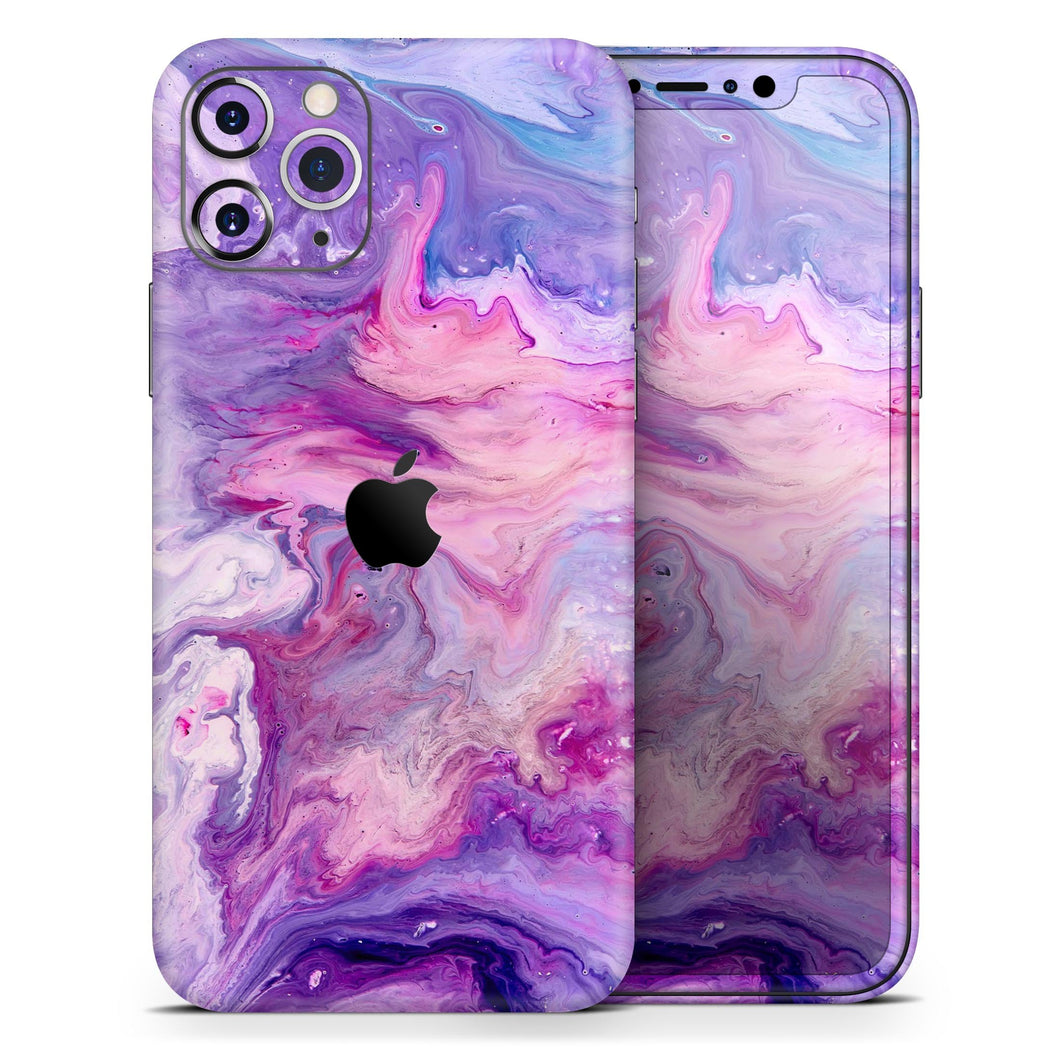 Blue & Pink Acrylic Abstract Paint V2 - Skin-Kit compatible with the