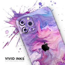 Load image into Gallery viewer, Blue &amp; Pink Acrylic Abstract Paint V2 - Skin-Kit compatible with the
