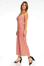 Load image into Gallery viewer, Women&#39;s Stripe Sleeveless Jumpsuit
