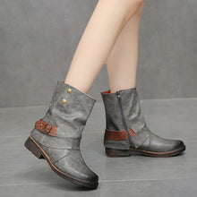 Load image into Gallery viewer, Vintage Martin Boots Round Toe Leather Booties
