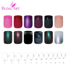 Load image into Gallery viewer, False Nails by Bling Art 360 Squoval Long Natural Acrylic Fake Nail
