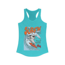 Load image into Gallery viewer, The Surfin Shark Racerback Tank Top
