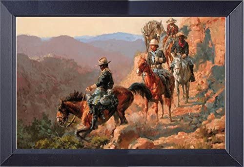 12 x 18 Framed Charles Russell Troopers African  American