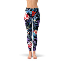 Load image into Gallery viewer, Geometric Tropical Floral Leggings
