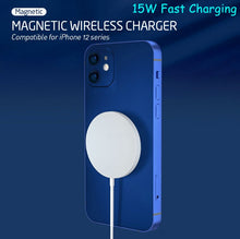 Load image into Gallery viewer, 15w Magnetic Magsafe QI Wireless Charger for Iphone 12 Huawei Samsung
