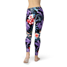 Load image into Gallery viewer, Geometric Tropical Floral Leggings
