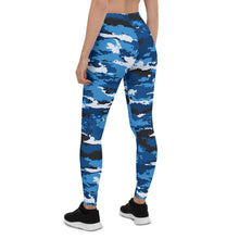 Load image into Gallery viewer, Blue Camo Leggings for Women
