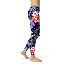 Load image into Gallery viewer, Geometric Tropical Floral Leggings
