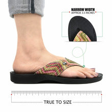 Load image into Gallery viewer, AEROSOFT - Jute Vibrant Strap Comfortable Toe Post Summer Flip Flops
