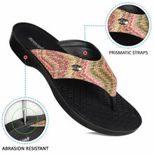 Load image into Gallery viewer, AEROSOFT - Jute Vibrant Strap Comfortable Toe Post Summer Flip Flops
