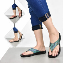 Load image into Gallery viewer, AEROSOFT - Jute Vibrant Strap Comfortable Toe Post Summer Flip Flops
