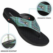 Load image into Gallery viewer, AEROSOFT - Jute Vibrant Strap Comfortable Toe Post Summer Flip Flops
