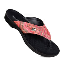 Load image into Gallery viewer, AEROSOFT - Jute Vibrant Strap Comfortable Toe Post Summer Flip Flops
