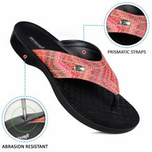 Load image into Gallery viewer, AEROSOFT - Jute Vibrant Strap Comfortable Toe Post Summer Flip Flops
