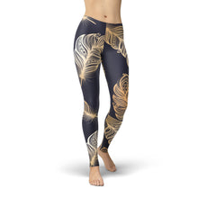 Load image into Gallery viewer, Jean Peacock Feathers Leggings
