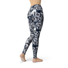 Load image into Gallery viewer, Jean Spiral Squares Leggings
