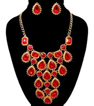 Load image into Gallery viewer, Teardrop stone Necklace Set
