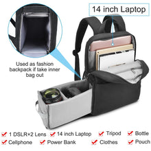 Load image into Gallery viewer, Dslr camera bag waterproof backpack shoulder Laptop digital camera &amp;
